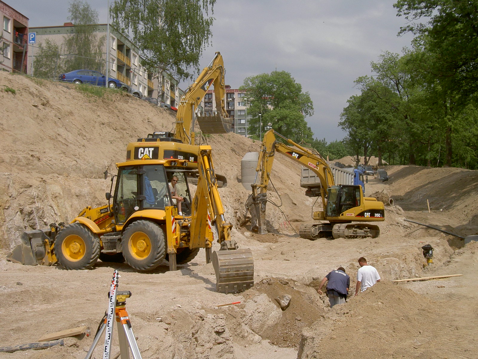 Zemní práce demolice budov těžební práce Liberec kanalizace.