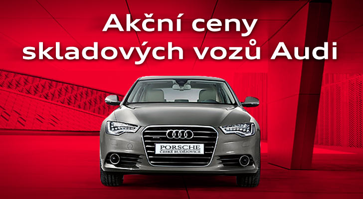 Prodej vozů Audi v akčních cenách, České Budějovice.
