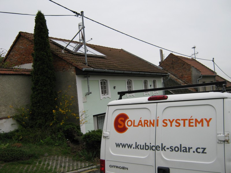 Solární ohřev vody, solární kolektory Olomouc, Prostějov