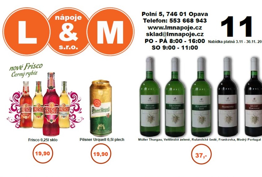 Prodej alkoholických nápojů za akční ceny Opava