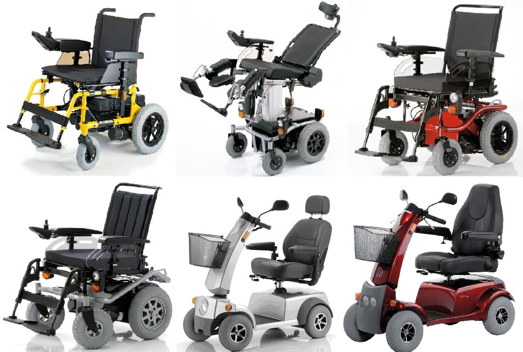 Prodej invalidních vozíků.