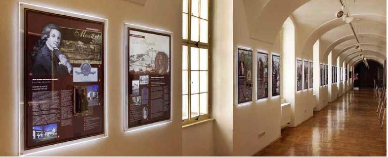 Kryty, podstavce, vitríny na exponáty pro muzea, orientační systémy Olomouc, Brno