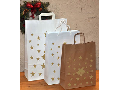 Ručně vyráběné papírové tašky  s vánočním motivem Praha