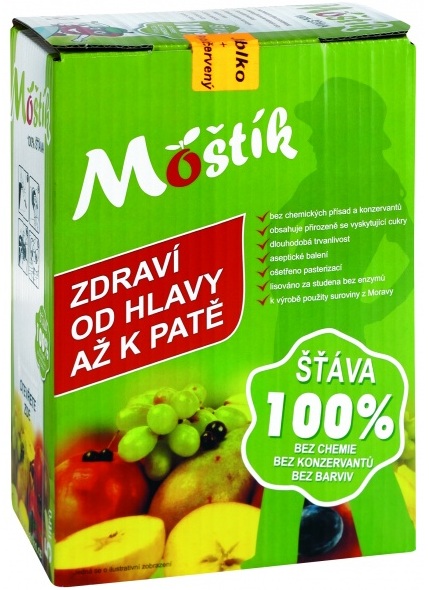 Moštík 100% přírodní ovocná šťáva Uherské Hradiště, Zlín