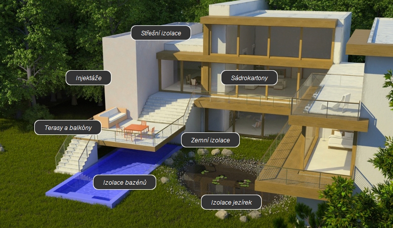 Montáž izolací plochých střech, balkónů, teras - kvalitní fólie Logicroof