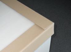 Prodej, výroba ochranné lisované papírové rohy a hrany - levná ochrana balení