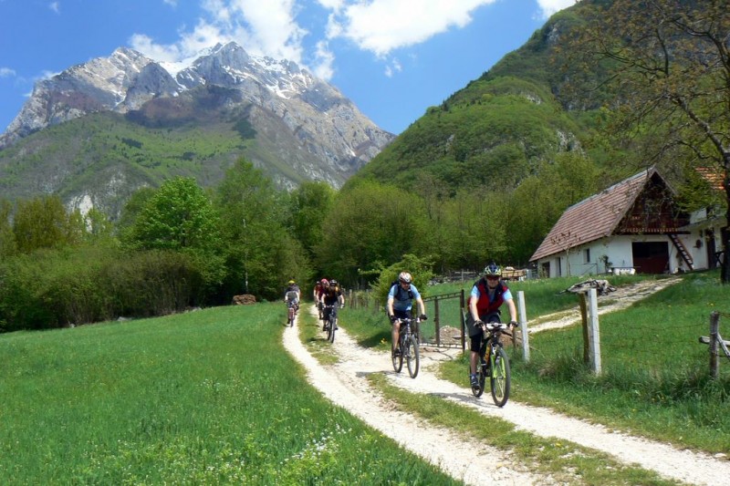 Slovinsko na kole, cyklistika Julské Alpy