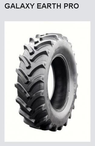 Kvalitní pneumatiky Galaxy na zemědělské a lesnické stroje
