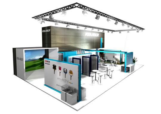 Visual solution of expositions Brno, design visualization in 3D studio, the Czech Republic