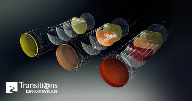 Brýlové čočky Transitions Drivewear se přizpůsobí každému řidiči