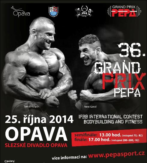 Grand Prix Pepa Opava-36.ročník soutěže bodybuilding 2014