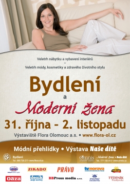 Veletrh Bydlení a Moderní žena, vybavení interiéru, módy Olomouc