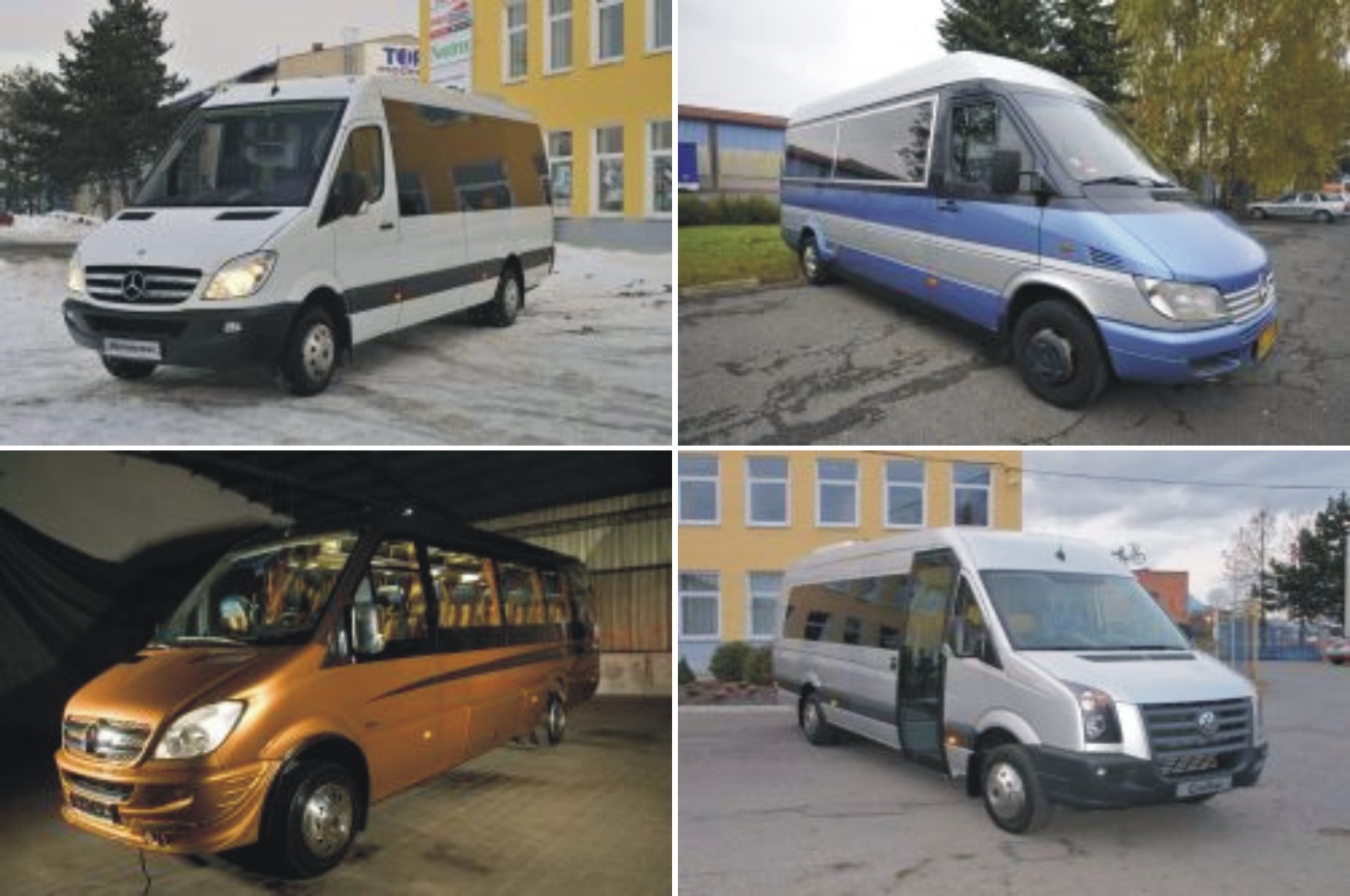 Přestavby a úpravy malých autobusů, minibusů, midibusů, mikrobusů