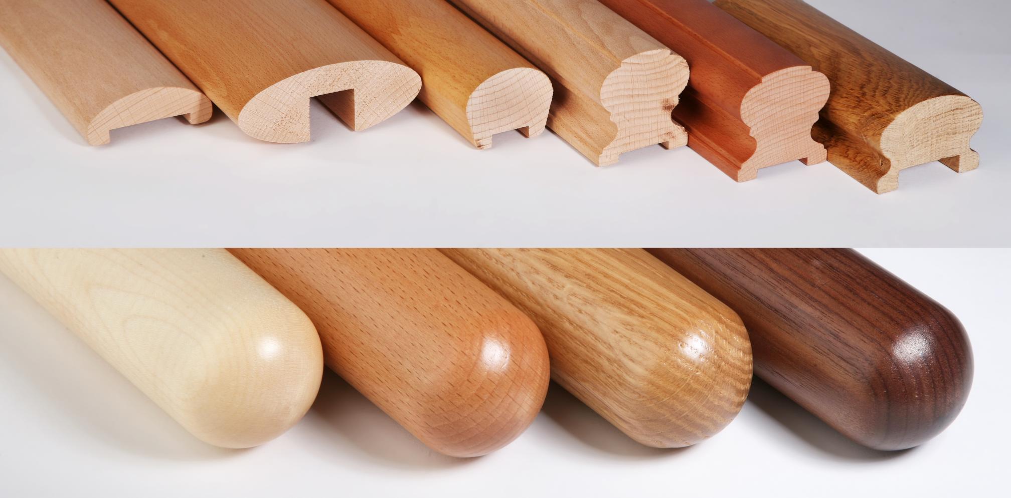 Výroba drevených držadiel, profilové a kruhové držadlá