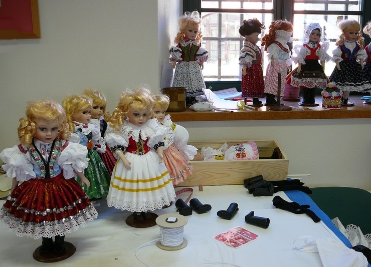 Krojované panenky Slovácko