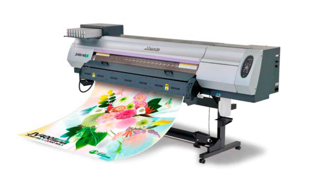 Velkoplošná latexová tiskárna Mimaki JV400 LX s bílým inkoustem - prodej, dodávka