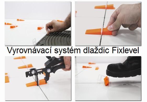 Vyrovnávací systém dlaždic Fixlevel pro snadnou a rychlou pokládku obkladů a dlažeb.
