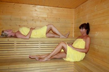 Wellness hotel, procedury pro povzbuzení a relaxaci - sauna i whirpool
