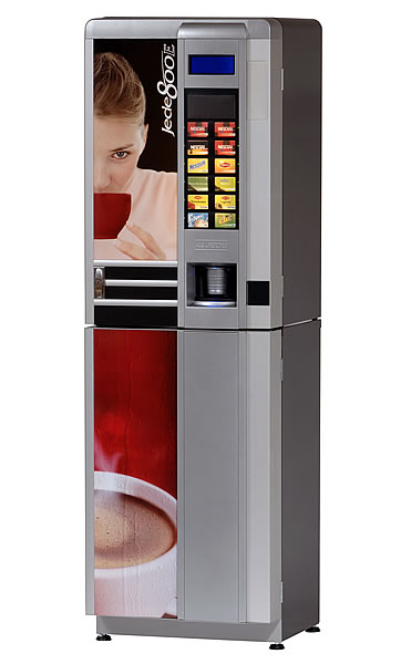 Nápojové automaty JEDE, InCup, nápoj v kelímku, kávové speciality
