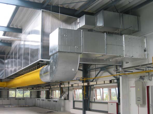 Výroba vzduchotechniky klimatizace vzduchotechnické jednotky
