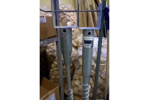 Zemní vruty - na ukotvení trubek, pro ploty, terasy, značky, chatky, pergoly