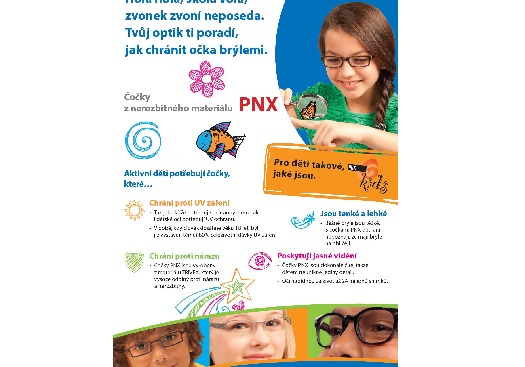 Brýlové čočky PNX z nerozbitného materiálu - tenké a lehké, vhodné pro děti