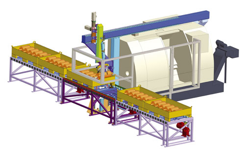 Výroba automatické výrobní linky Čelákovice - CNC obráběcí stroje