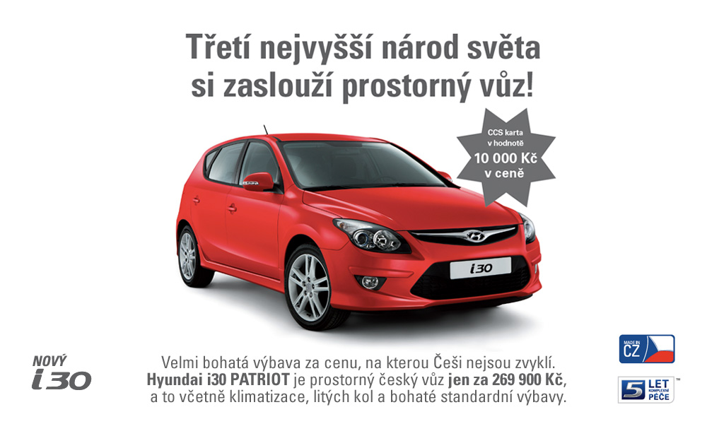 Hyundai i30 Patriot autorizovaný prodejce Hyundai Hradec Králové