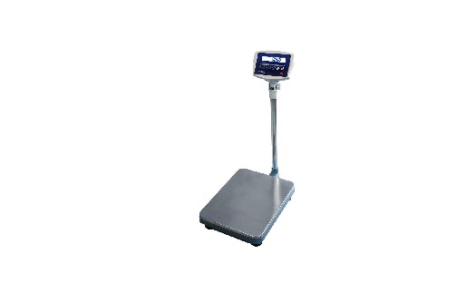 Průmyslová váha - vyhodnocovací indikátor na sloupku, nerezový vážicí můstek