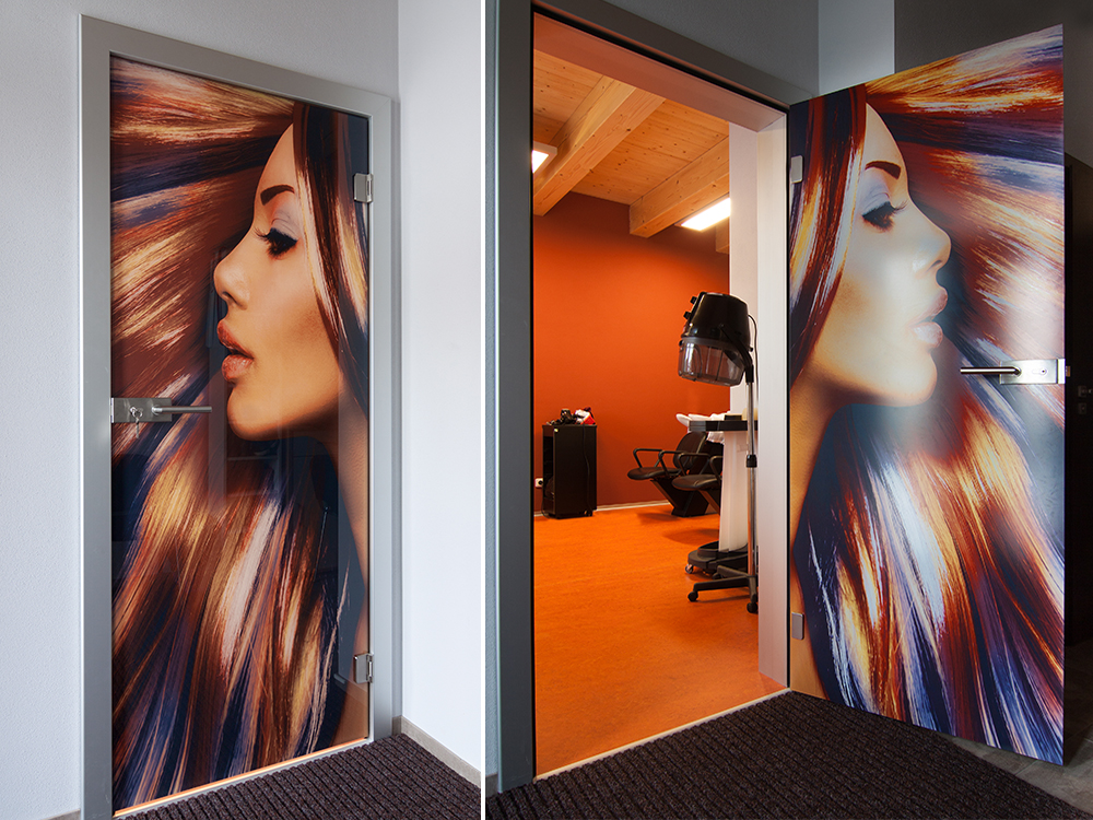 Stylish all-glass, glazed doors with digital printing - Czech Republic