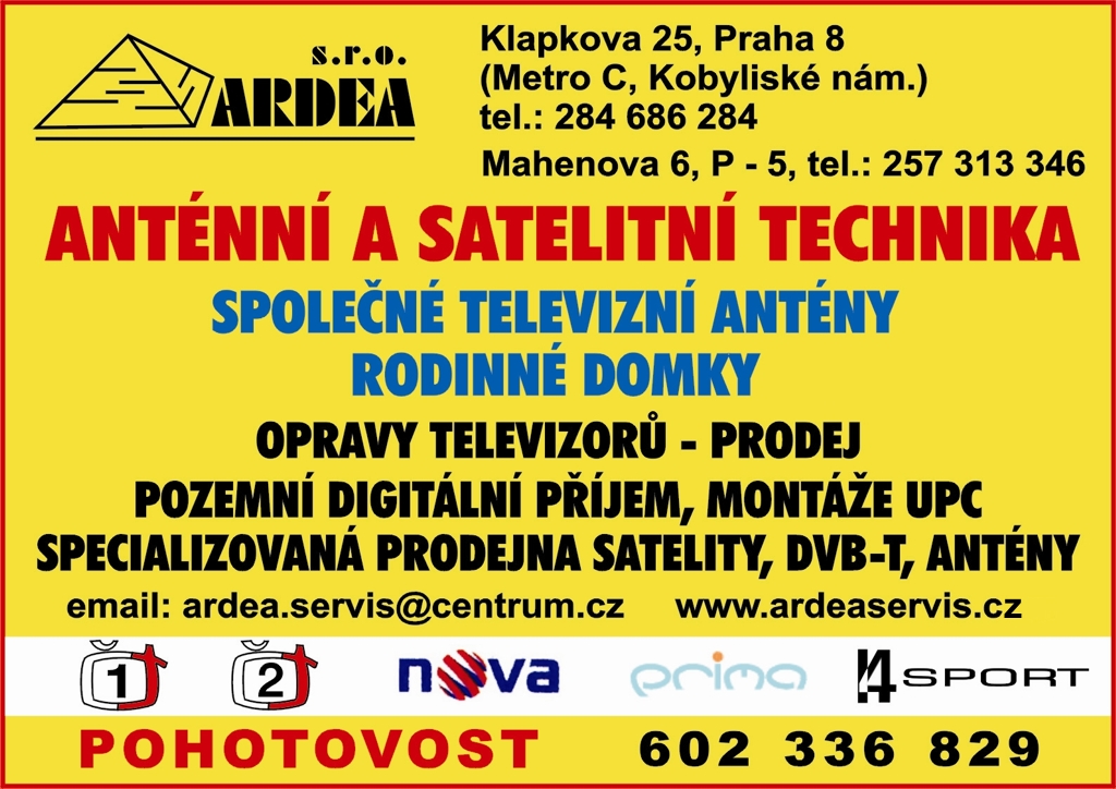 Opravy televizorů, televizí Praha 5