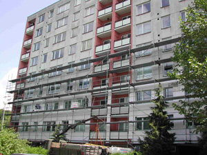 Revitalizace panelových domů, povrchové úpravy fasád Zlín