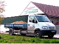 Doprava písku Nymburk -  pomocí nákladního auta AVIA s kontejnery
