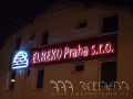 Osvětlené 3D písmo Praha – viditelná reklama i v noci