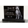 Žulové pomníky pro zvířata - náhrobek pro psa, kočku s fotkou