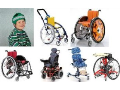 Invalidní vozíky pro děti.