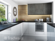Furniture doors T.classic - new decors in imitation of concrete and wood decor Czech Republic