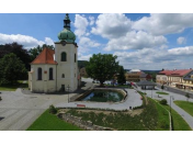 Obec Jiřetín pod Jedlovou, okres Děčín, městská památková zóna, rozhledna, kostel, Tolštejn