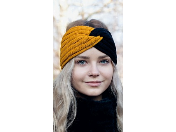 Moderní dámská a dívčí pletená čelenka – jednobarevné, dvoubarevné, s uzlem