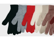 Dámské a pánské pletené rukavice, dětské a dámské kruhové zimní šály