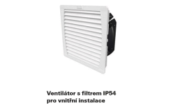 ventilátor s filtrem IP54 pro vnitřní použití