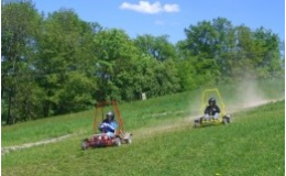 Fun park Hlubočky, motorové čtyřkolky pro děti, terénní minikáry