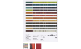 Široká škola designů a barev tkanin