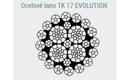 Spirálové nekroutivé ocelové lano TK 17 EVOLUTION