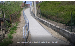 realizace chodníku v obci Lukoveček - Zlínský kraj