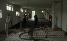 Realizace strojeně hlazených betonových podlah České Budějovice