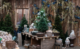 Kouzelná vánoční expozice zahradnického centra