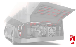 Automatický hasicí systém pro autobusy - dodávka, instalace