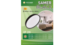 Stropné a nástenné čierne LED svietidlo - dekoratívne aj dizajnové svetlo do interiéru Česká republika
