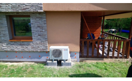 Vytápění klimatizací s tepelným čerpadlem v chatě